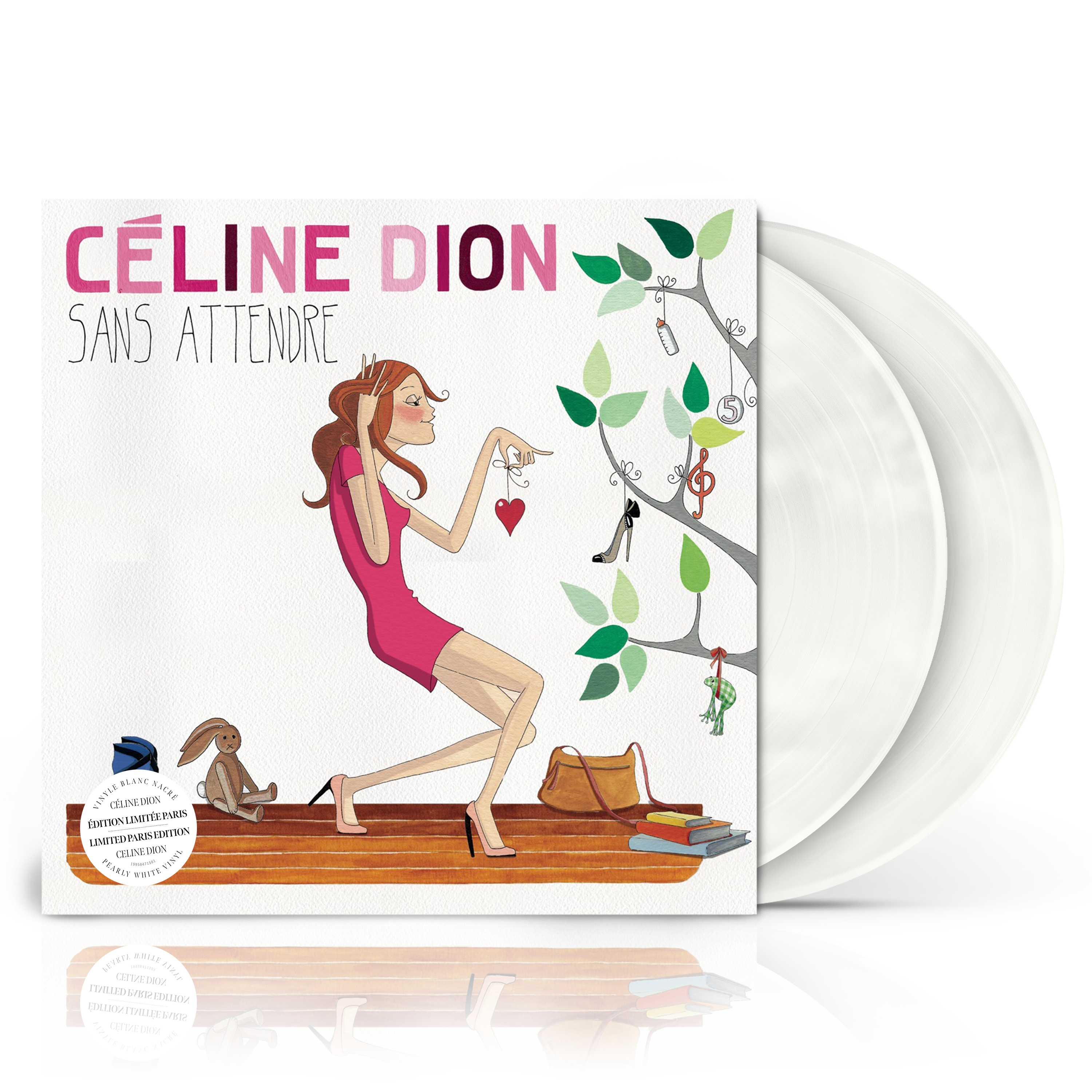 Celine Dion - Sans attendre: Pearly White Vinyl 2LP