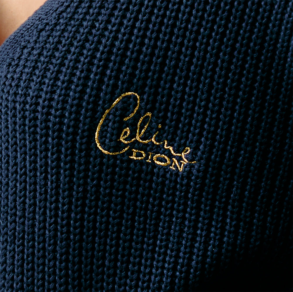 Celine Dion - Blue Diamond Knit Cardigan
