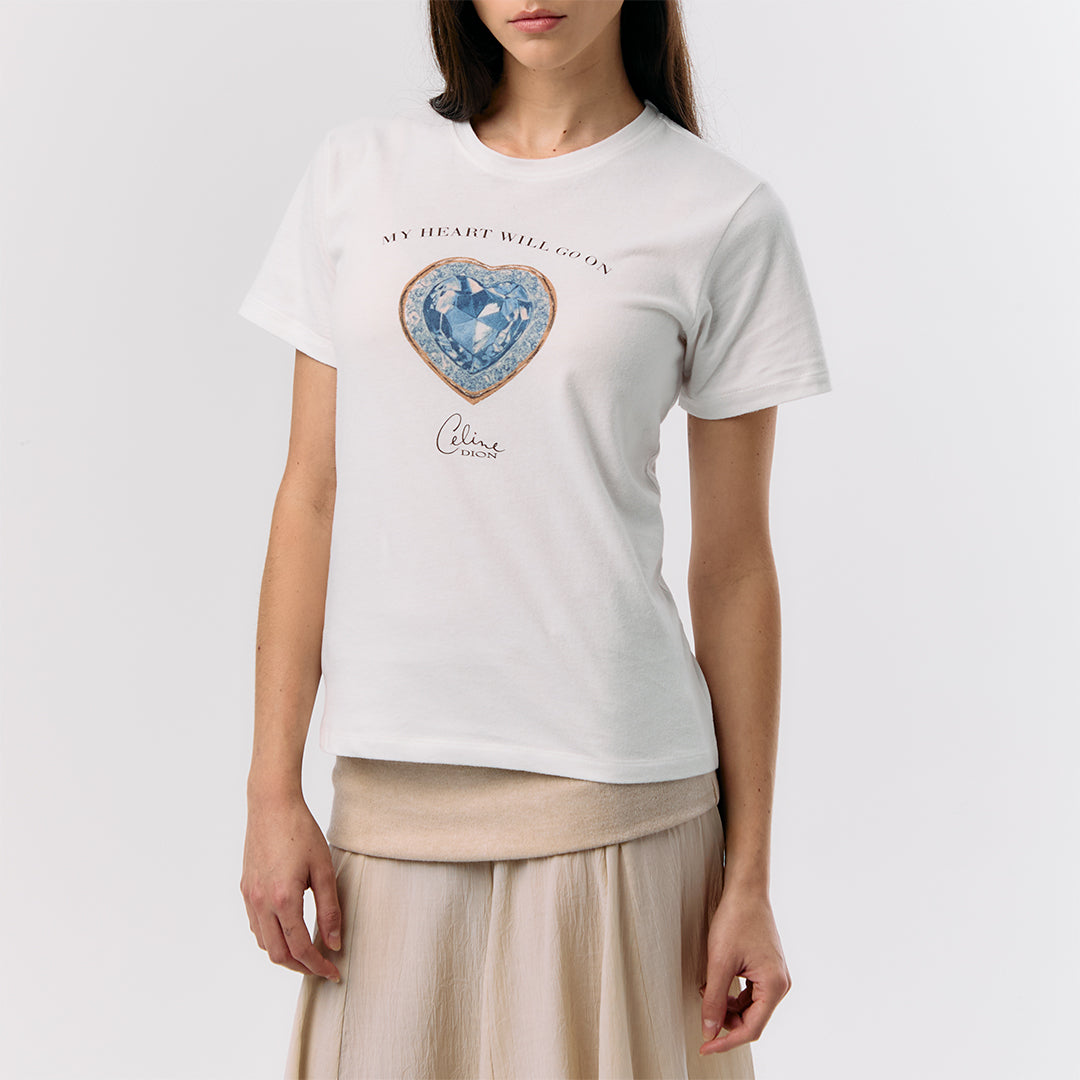 Celine Dion - Blue Diamond Fitted Tee