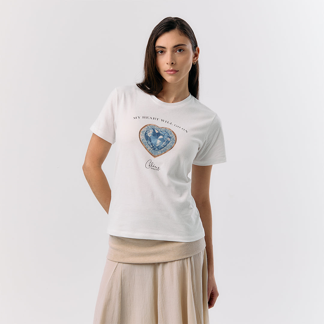 Celine Dion - Blue Diamond Fitted Tee